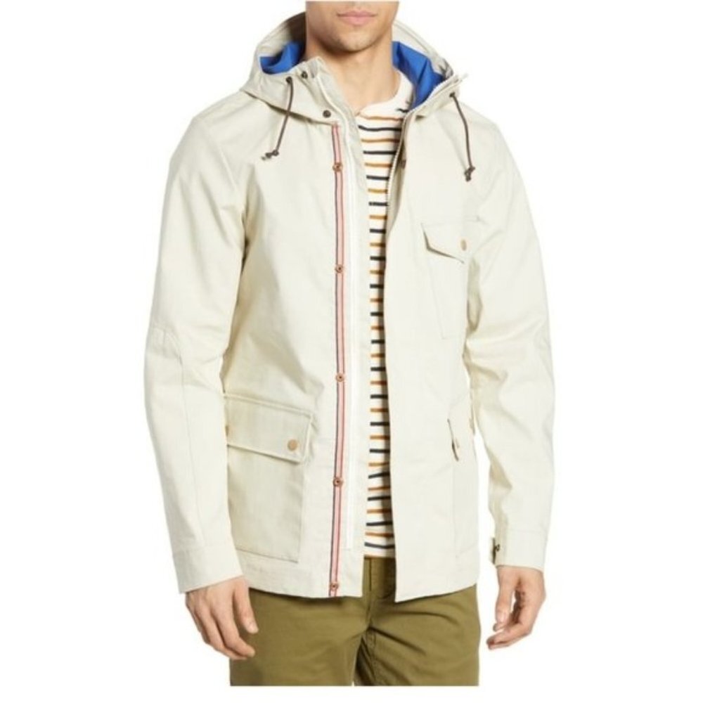 Scotch & Soda Mid-Length Hooded Cotton Jacket